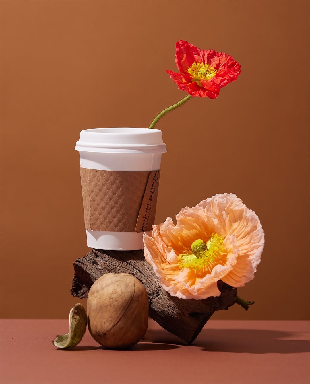 Java Jacket natural unbleached coffee sleeve.