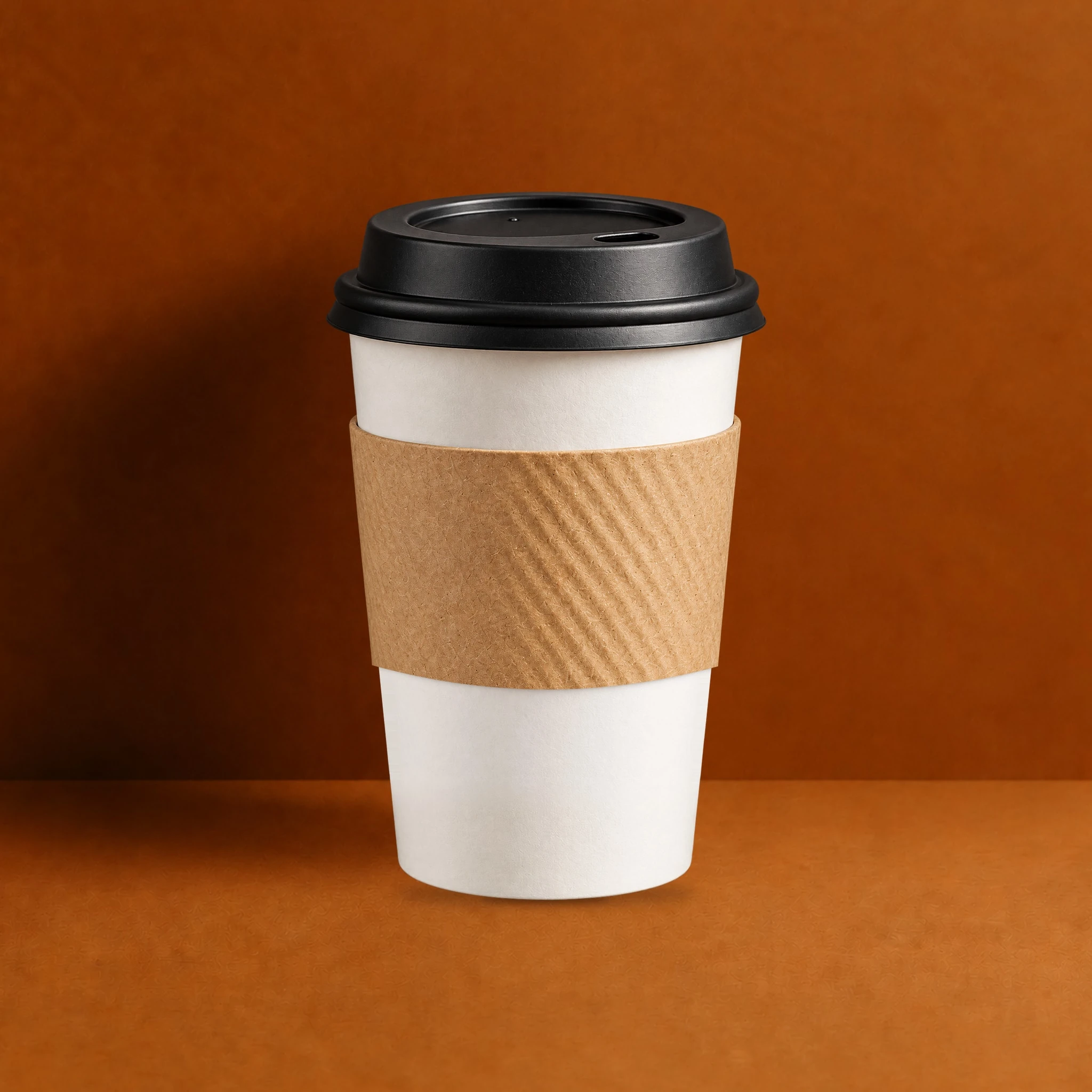 Eco II Natural Blank Java Jacket coffee sleeve