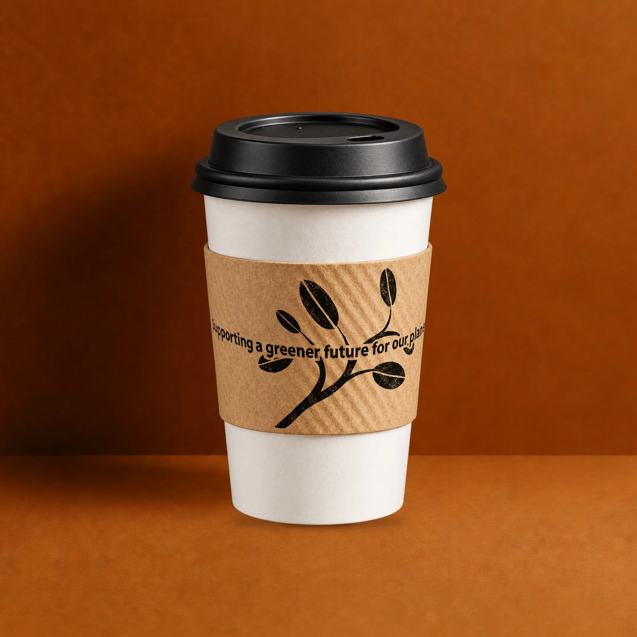 Original Large Natural Bean Java Jacket coffee sleeve