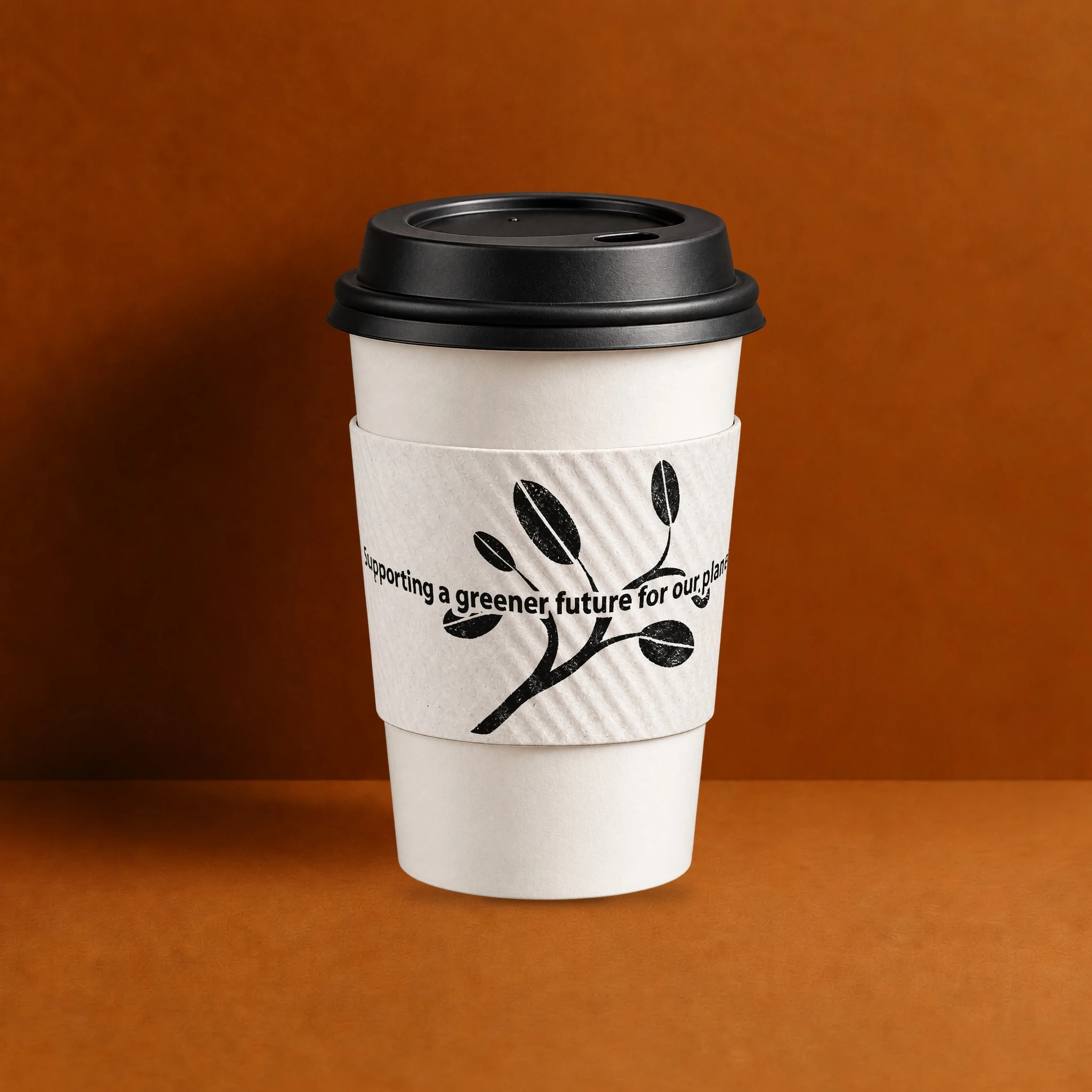 Original Large White Bean Java Jacket coffee sleeve