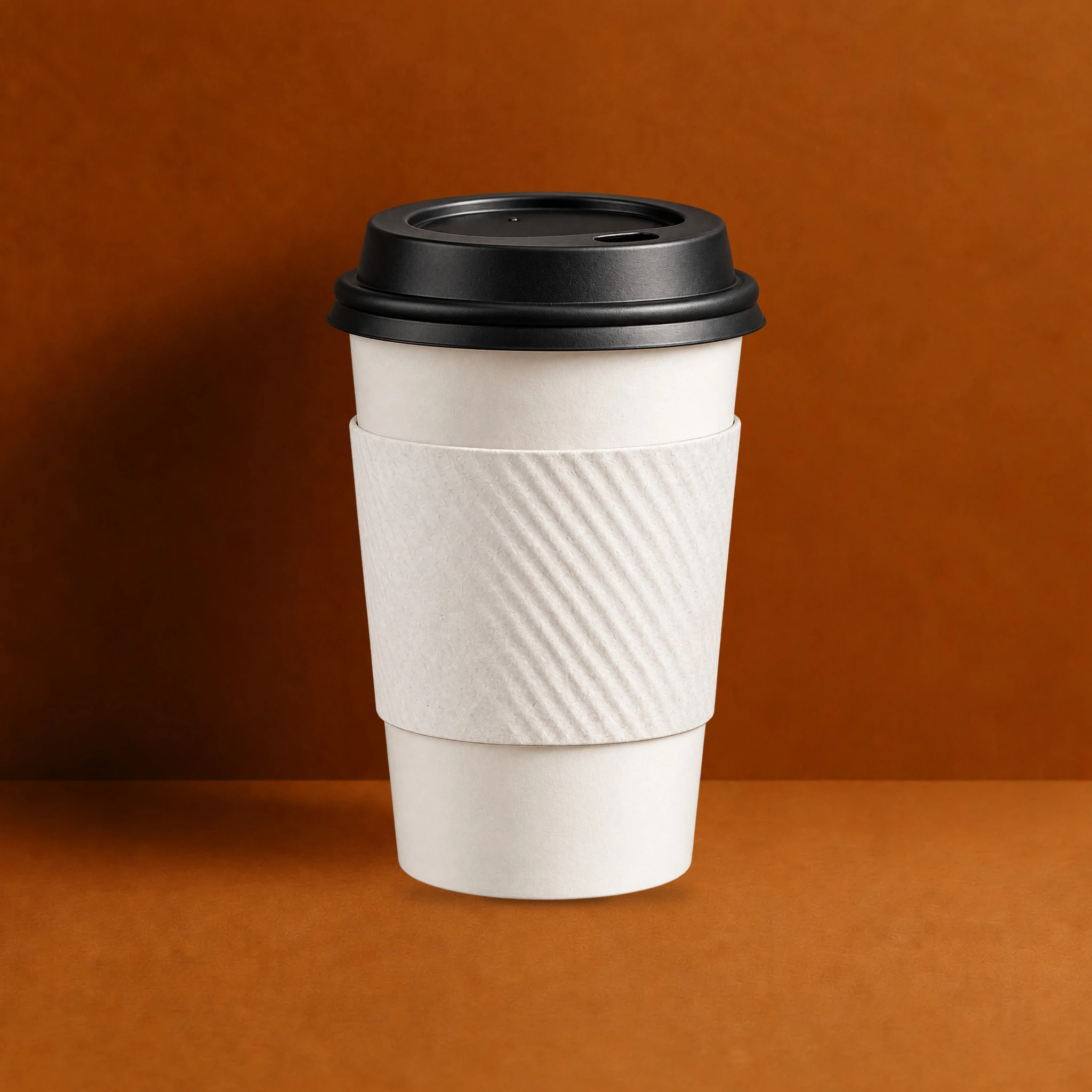 Original White Blank Java Jacket coffee sleeve