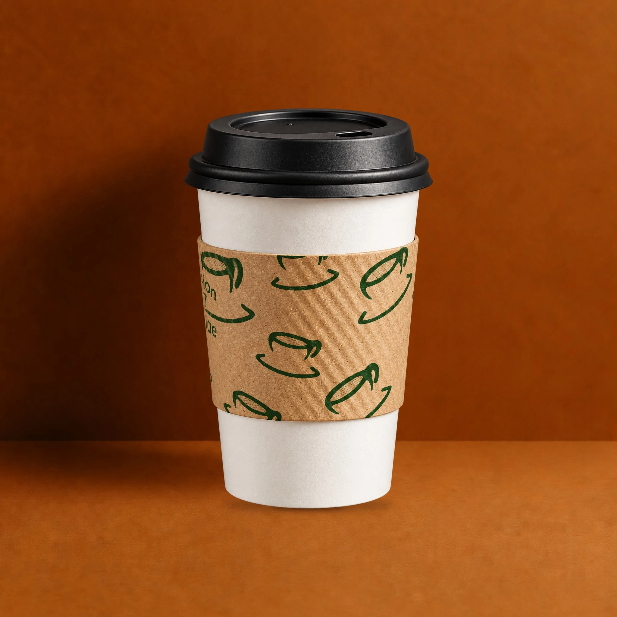 Original Small Natural Scatter Java Jacket coffee sleeve